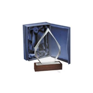 Galvano Cristal con Base de Madera BLAS 54